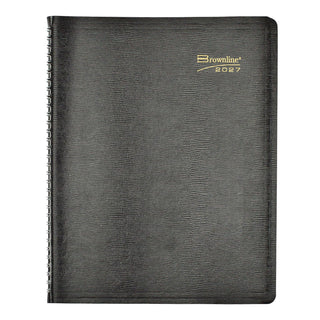 Brownline Planner, 11" x 8.5", Black