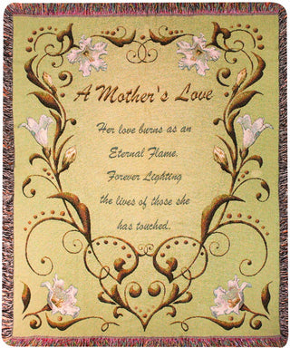 Manual Mothers Day Collection 50 x 60-Inch Tapestry Throw A Mother's Love Poem