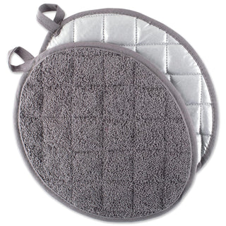 DII Pot Holder, Oval Potholder (2 Piece), Gray