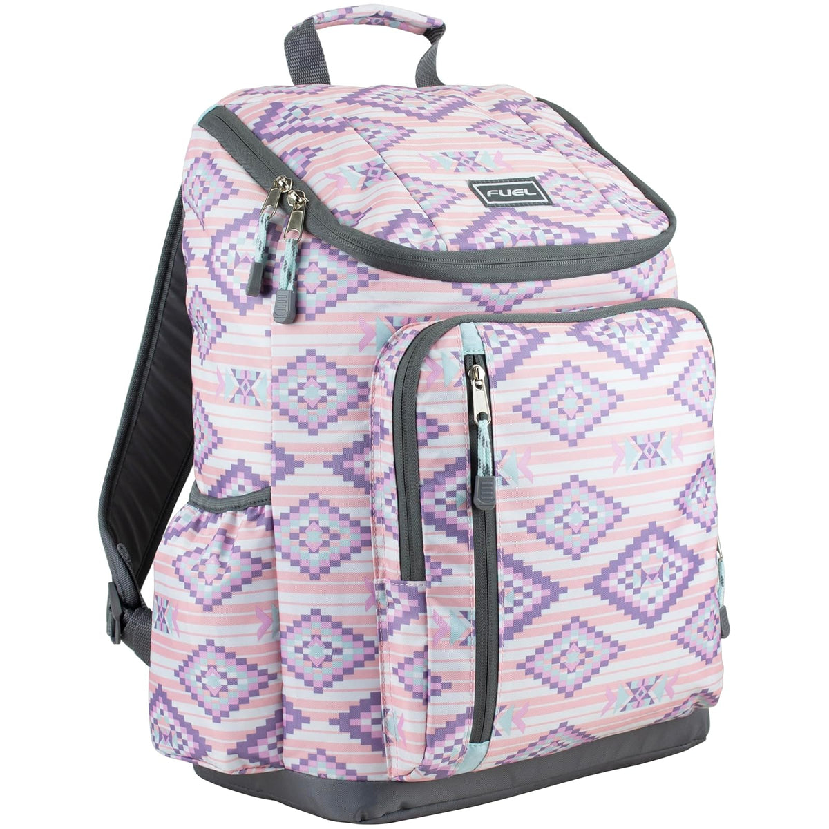 FUEL Backpack, 18.75" x 13.5" x 7.25", Pink Aztec