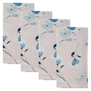 Karma Cloth Napkin, 18" x 18" (Set of 4), Blue Floral
