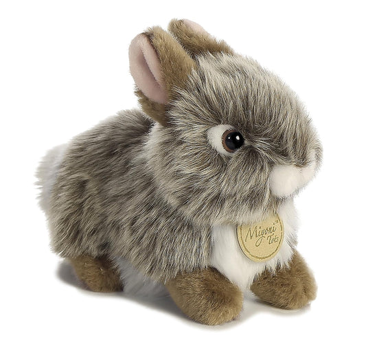 Aurora World Miyoni Baby Bunny Plush, Grey