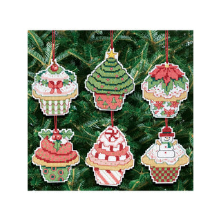Janlynn Art Craft Kit, approximately 3" each, 3"X3" 14 Count Set Of 6