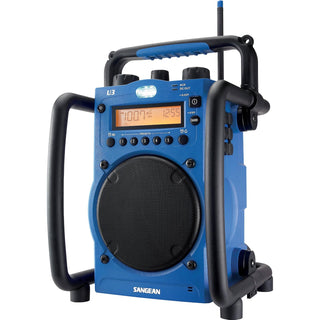 Sangean Radio, Blue/Black, Modern