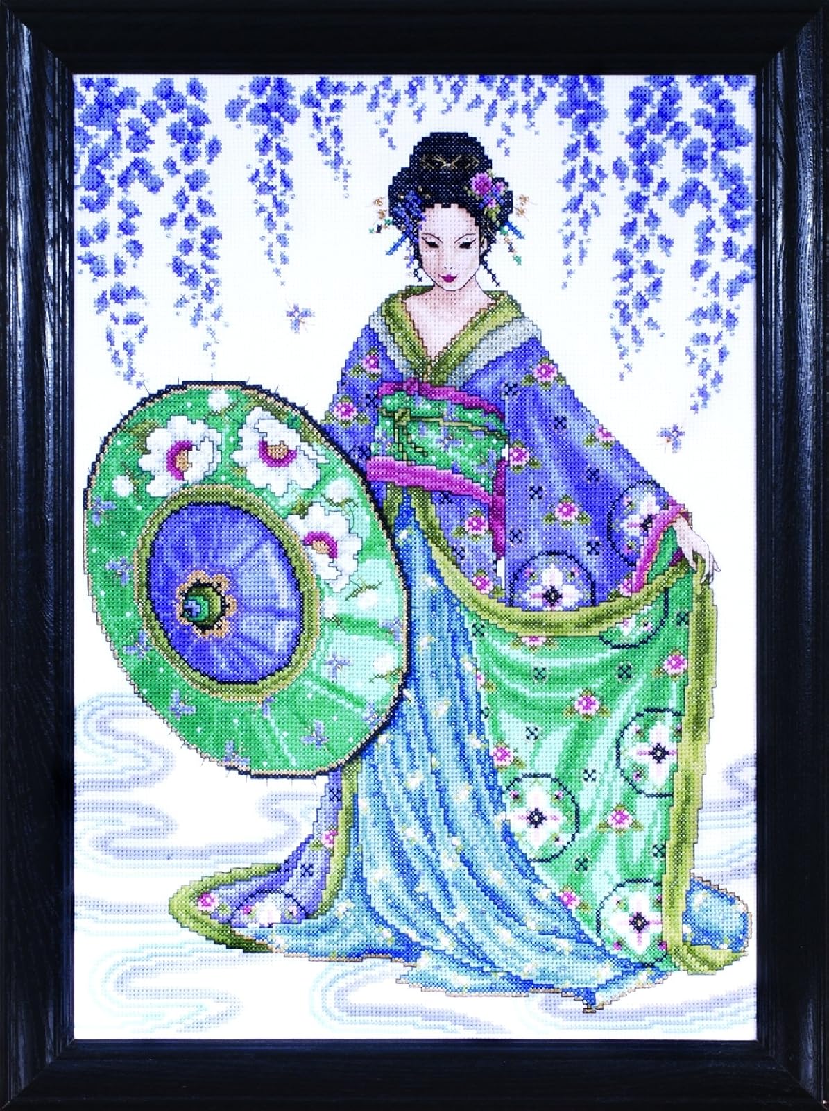 Design Works Crafts Counted Cross Stitch, Geisha, 12 by 16 inches