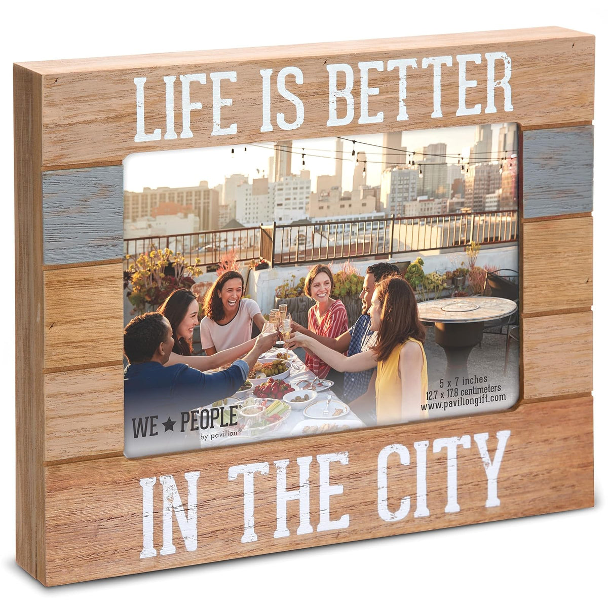 Pavilion Gift Company Picture Frame, 5x7, Brown