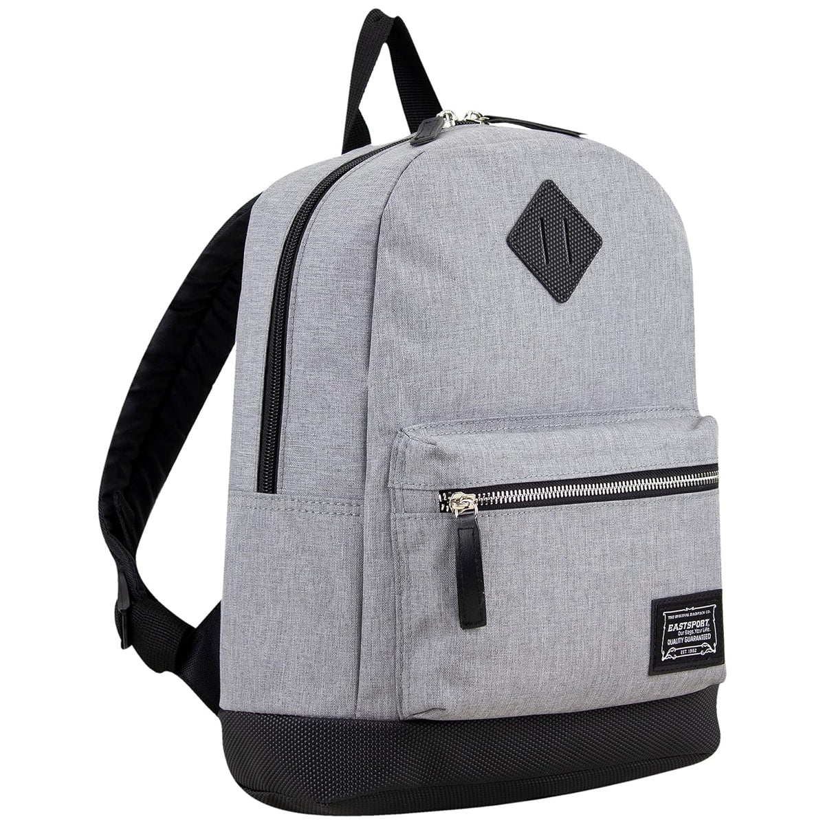 Eastsport Backpack, 13.75" x 4.5" x 10.25", Grey