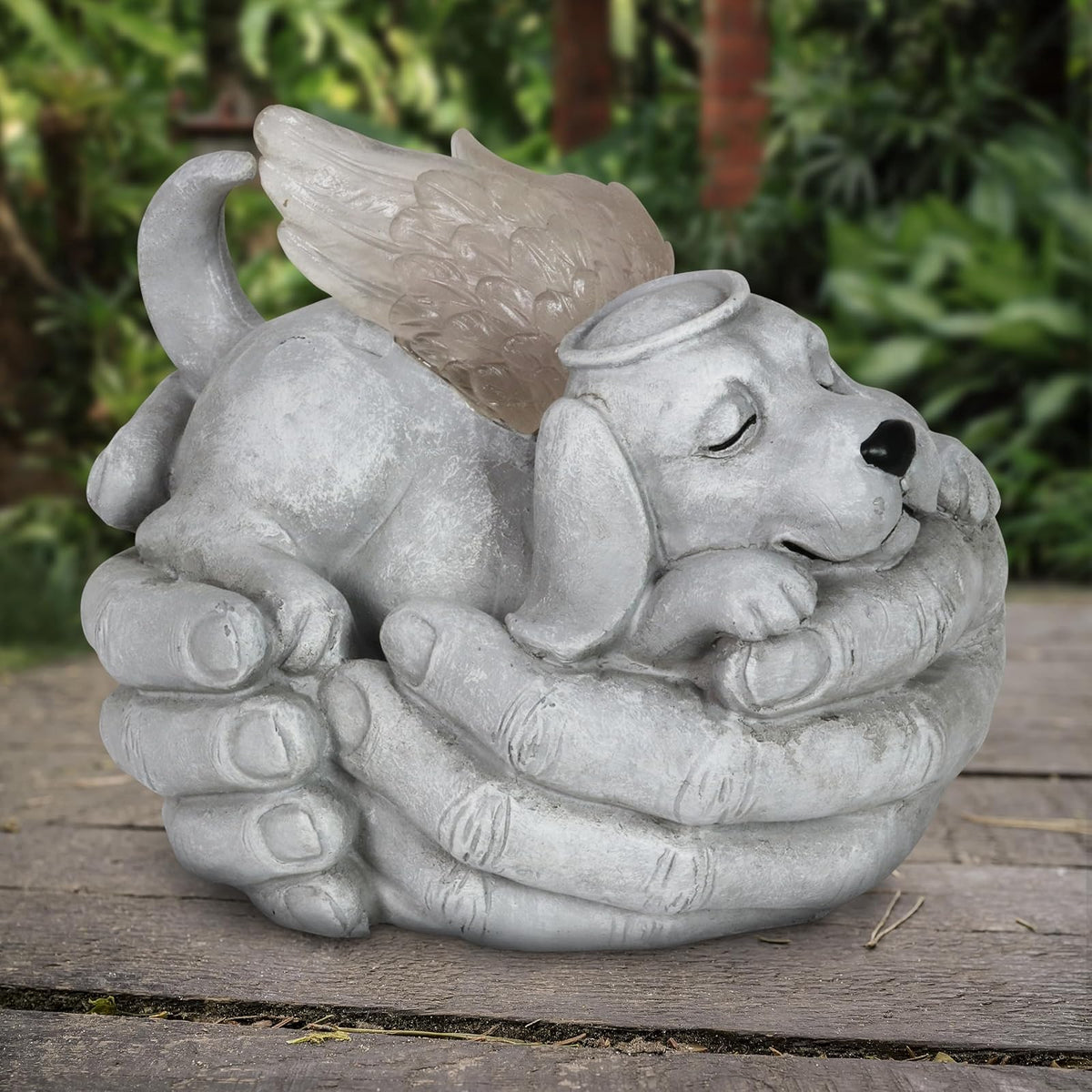 Exhart Sculpture, 8.0" x 6.5" x 5.0", Cradled Angel