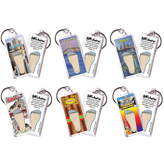 FootWhere Keychain, Small, Clear