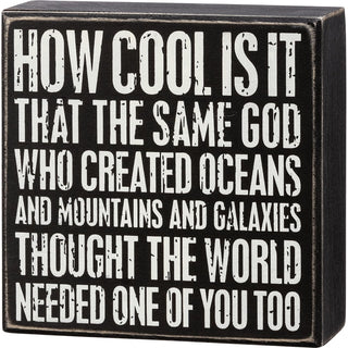 Primitives by Kathy Decorative Signage, 5" x 5" x 1.75", Multicolor