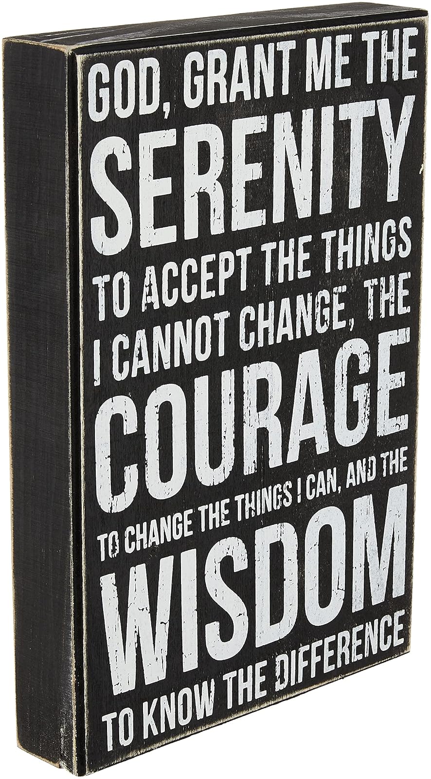 Box Sign Distressed Serenity Prayer Primitives by Kathy