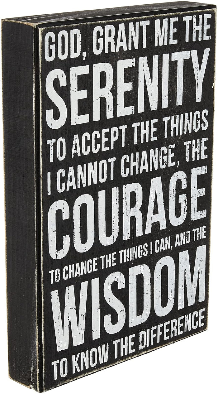 Box Sign Distressed Serenity Prayer Primitives by Kathy