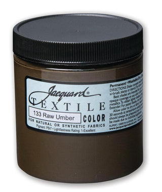 Jacquard Textile Color Fabric Paint 8Oz-Raw Umber