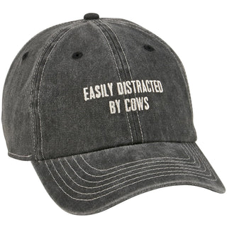 Primitives by Kathy Hat, Distracted By Cows Baseball Cap, Baseball Cap - Distrac