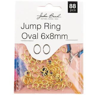 John Bead Jewelry Finding, gold, Oval