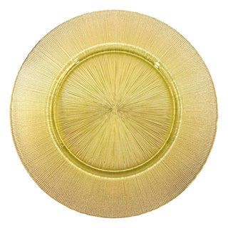 Red Pomegranate Dishware Plate, 13", GLITTER GOLD