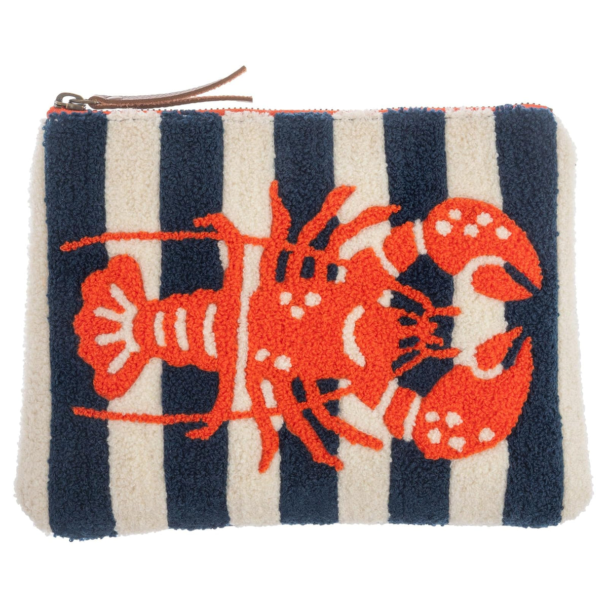 Karma Cosmetic Case, Lobster, Embroidered Carry All