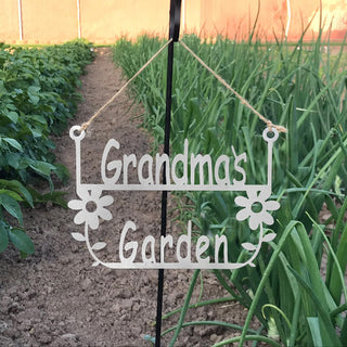 ROCC RUSTED ORANGE CRAFTWORKS CO. Decorative Signage, Grandma's Garden Hanger, S