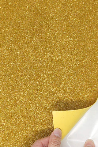 allgala Glitter, 8x12-Adhesive, Gold