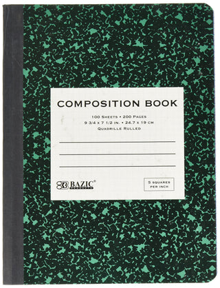 BAZIC PRODUCTS Blank Book, 1, Green