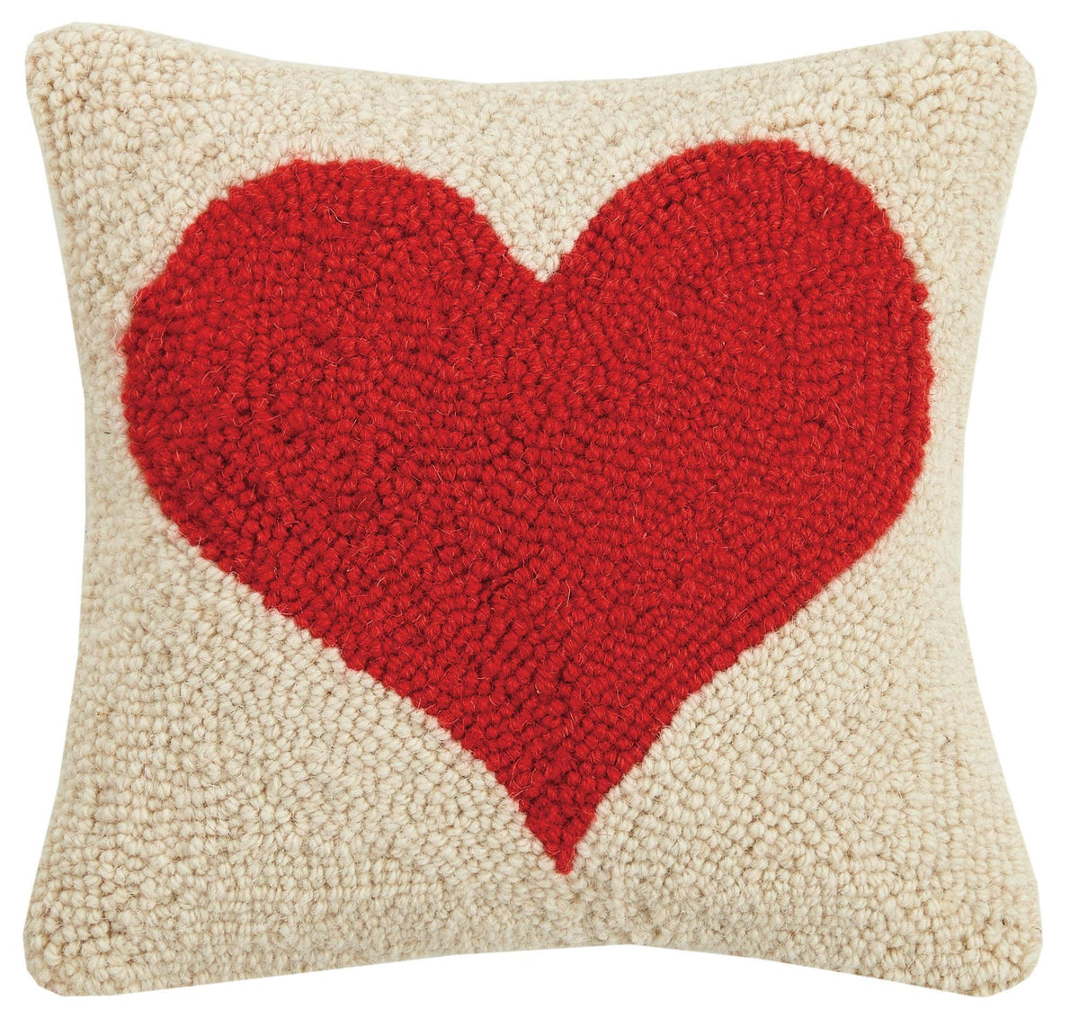 Peking Handicraft Pillow, 10 inches x 10 inches x 10 inches, White, Red
