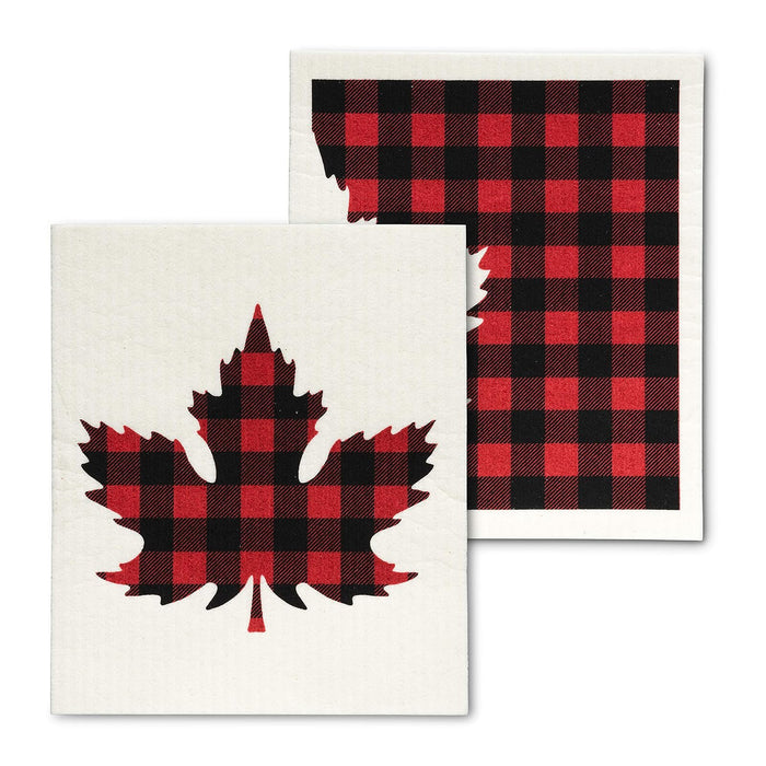Abbott Collection Towel, 6.5x8 inches L, Red/Black