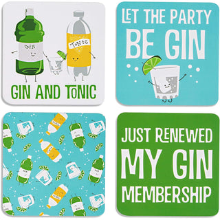 Pavilion Gift Company Drink Coaster, 4 Inch Square, Multicolor