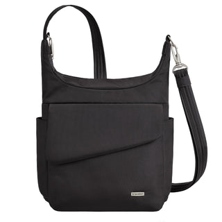 Travelon Handbag, 9" x 12.5" x 3.5" Center Height:9.5", Black