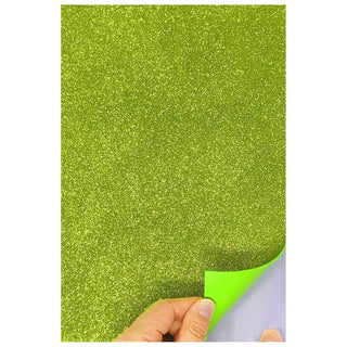 allgala Glitter, 8x12-Adhesive, Lime