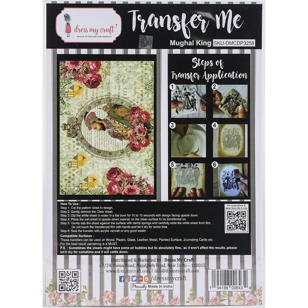 Dress My Craft Iron On Transfer Design