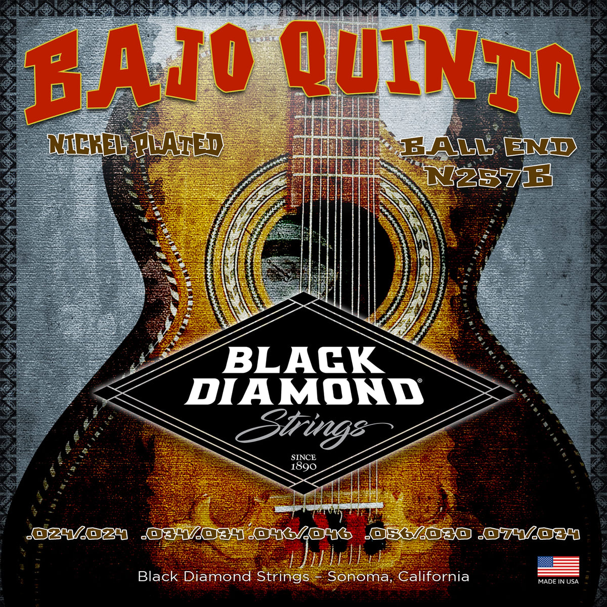 Black Diamond Musical Instrument String, Medium, Black