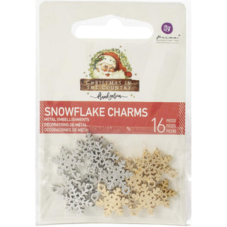 PRIMA MARKETING INC Charm, Christmas in the Country - Snowflake charms, Snowflak
