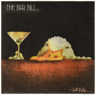 PPD Disposable Napkin, Will Bullas -Cop Corp, Bar Bill