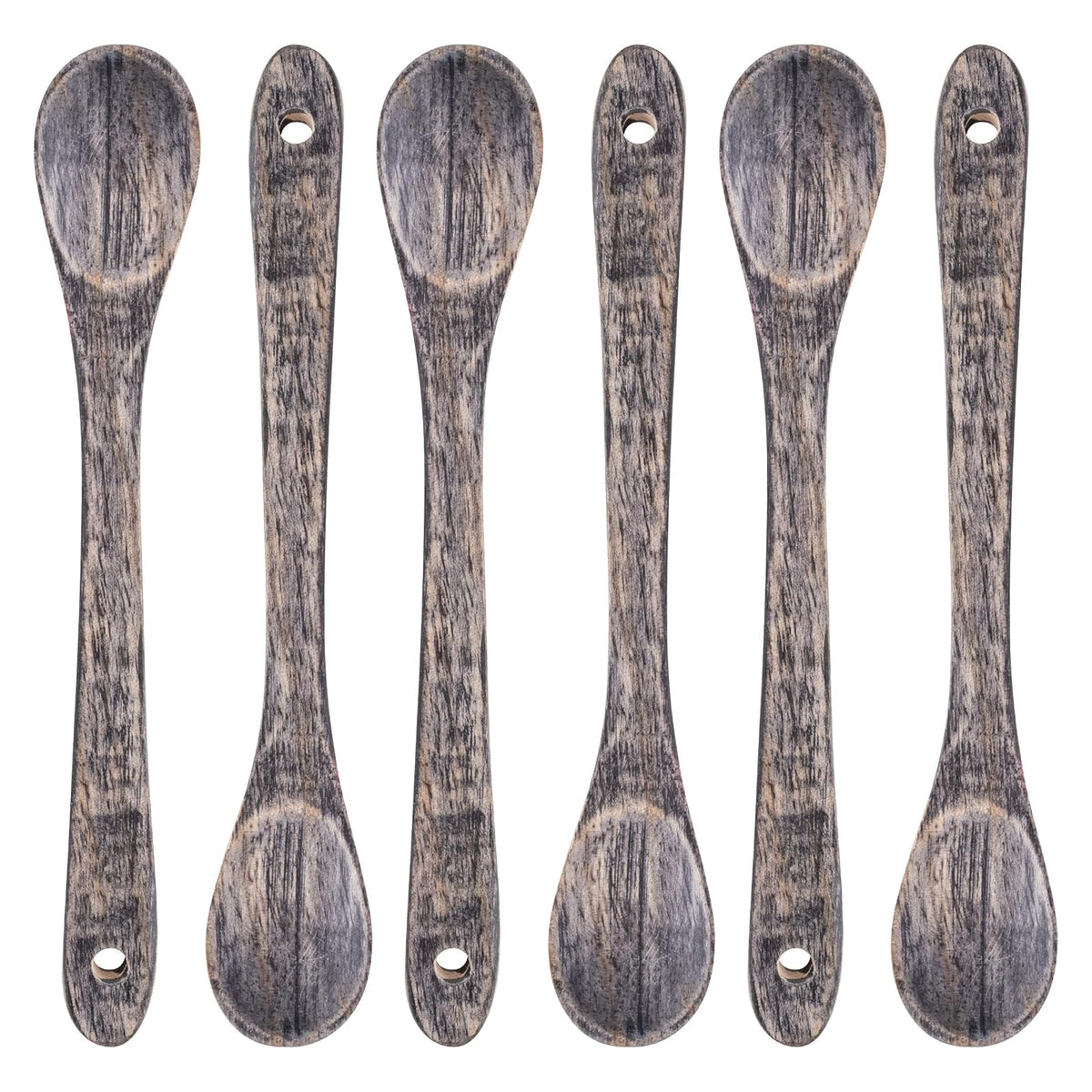 Karma Spoon, Set of 6, GRAY WOOD