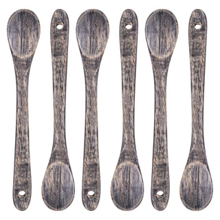 Karma Spoon, Set of 6, GRAY WOOD