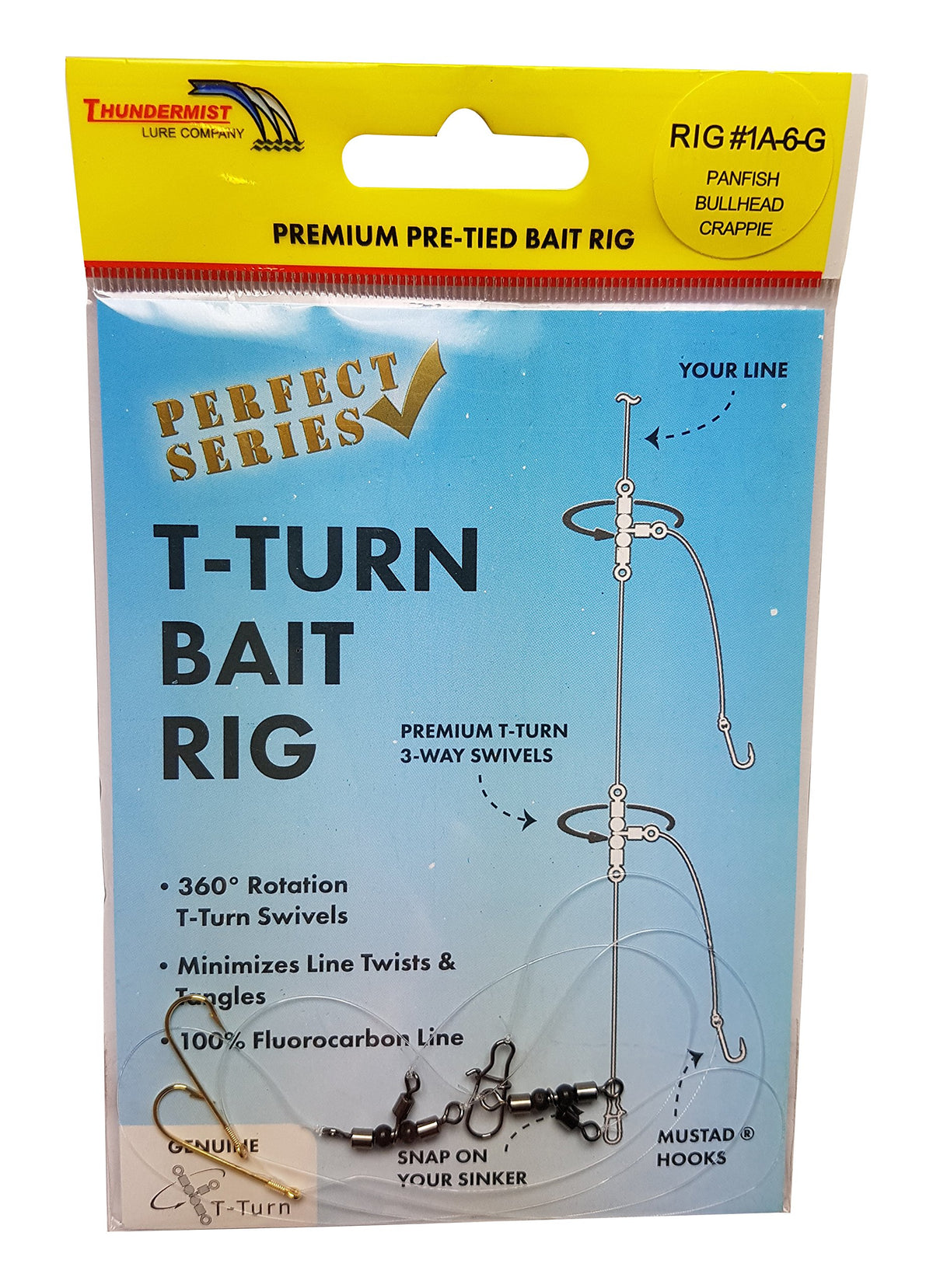 Thundermist Lure Company Fishing Hook, 1 Count (Pack of 1), Clear
