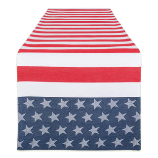 DII Table Runner, Table Runner, 14x72", Stars & Stripes