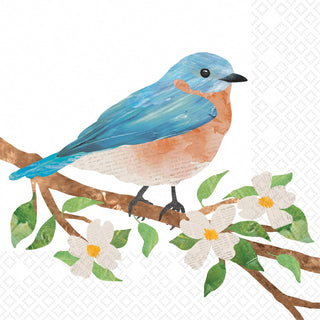 Boston International Disposable Napkin, 5" x 5", Eastern Bluebird