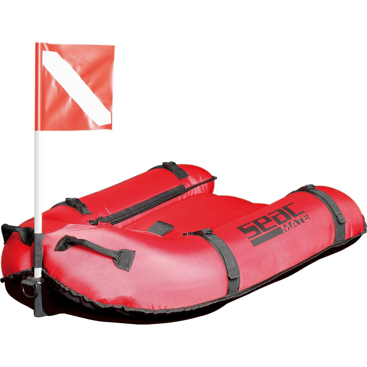 SEAC Water Flotation Device, 33.5"x23.6", Red/Black