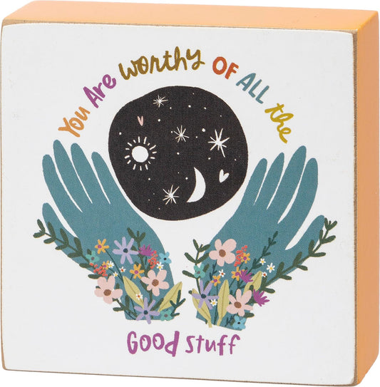 Primitives by Kathy Home D√©cor Sign, 3" x 3" x 1", Multicolor