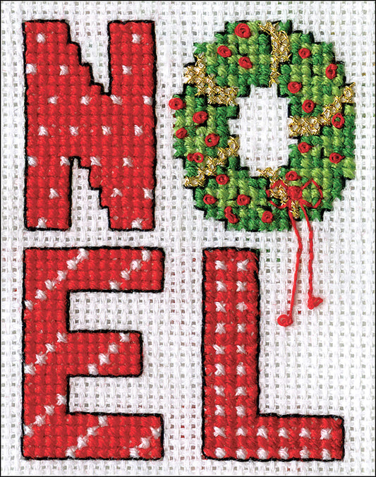 Design Works Counted Cross Stitch Kit 2 x 3 in. Noel