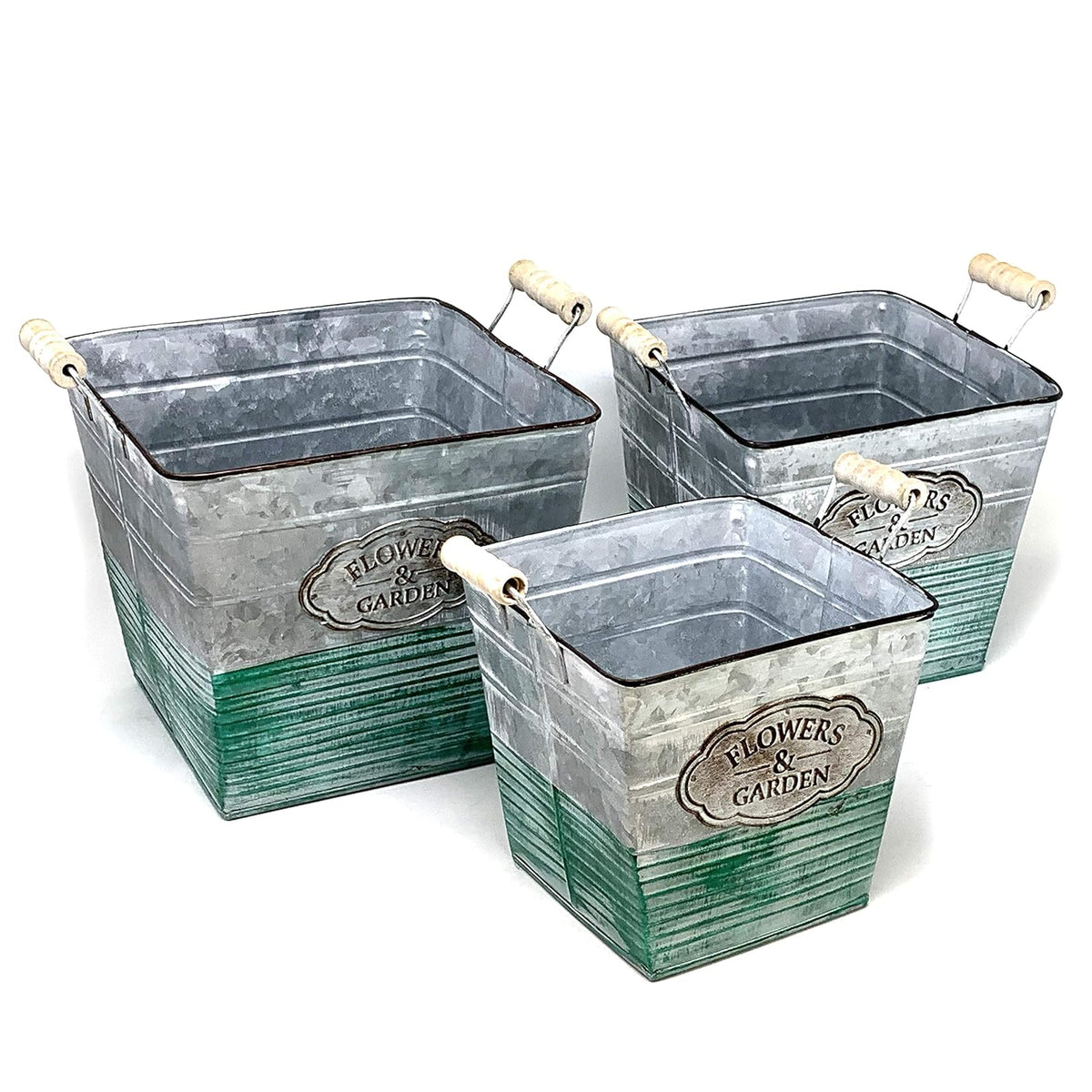 allgala Planter, 3-Piece Set, Square