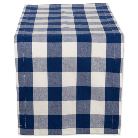 DII Table Runner, 72" x 14" (Runner), Navy & Cream