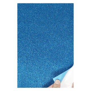 allgala Glitter, 8x12-Adhesive, Blue