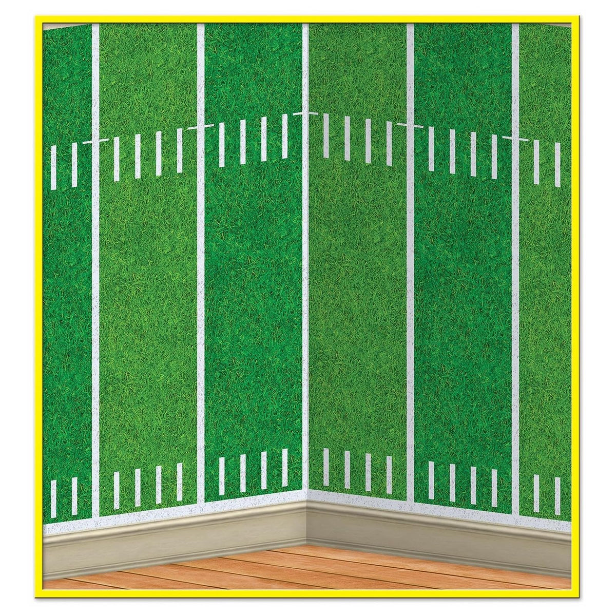 Beistle Backdrop, 4' x 30', Green/White