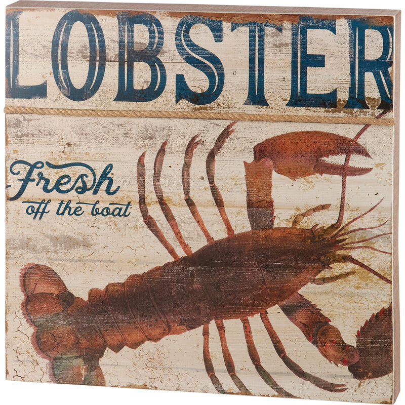 Box Sign - Lobster