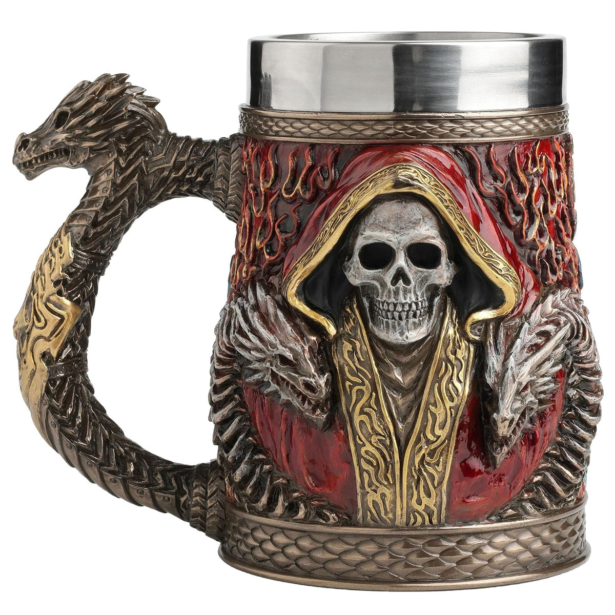 Veronese Design Drinking Cup, 20 Ounces, Red and Blue