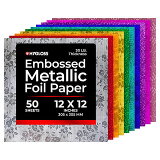 Hygloss Sheet Paper, 12-x-12-Inch, Assorted