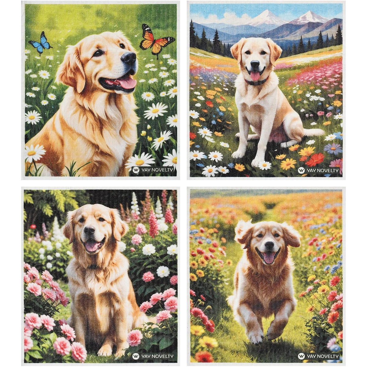 YAY NOVELTY Towel, Golden Retriever