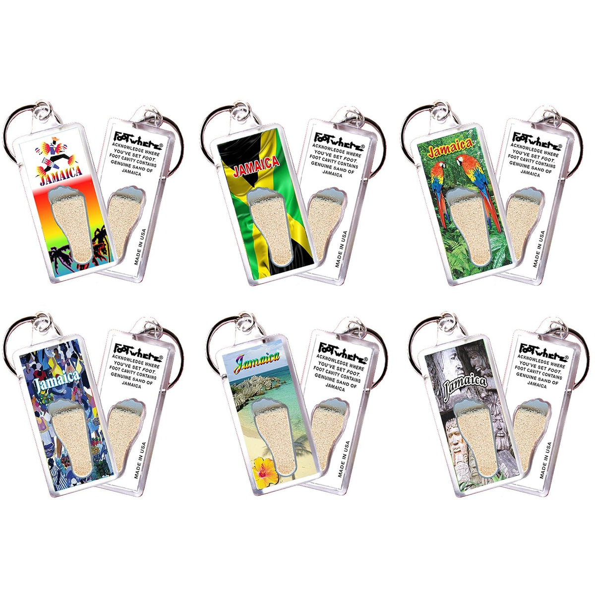 FootWhere Keychain, Small